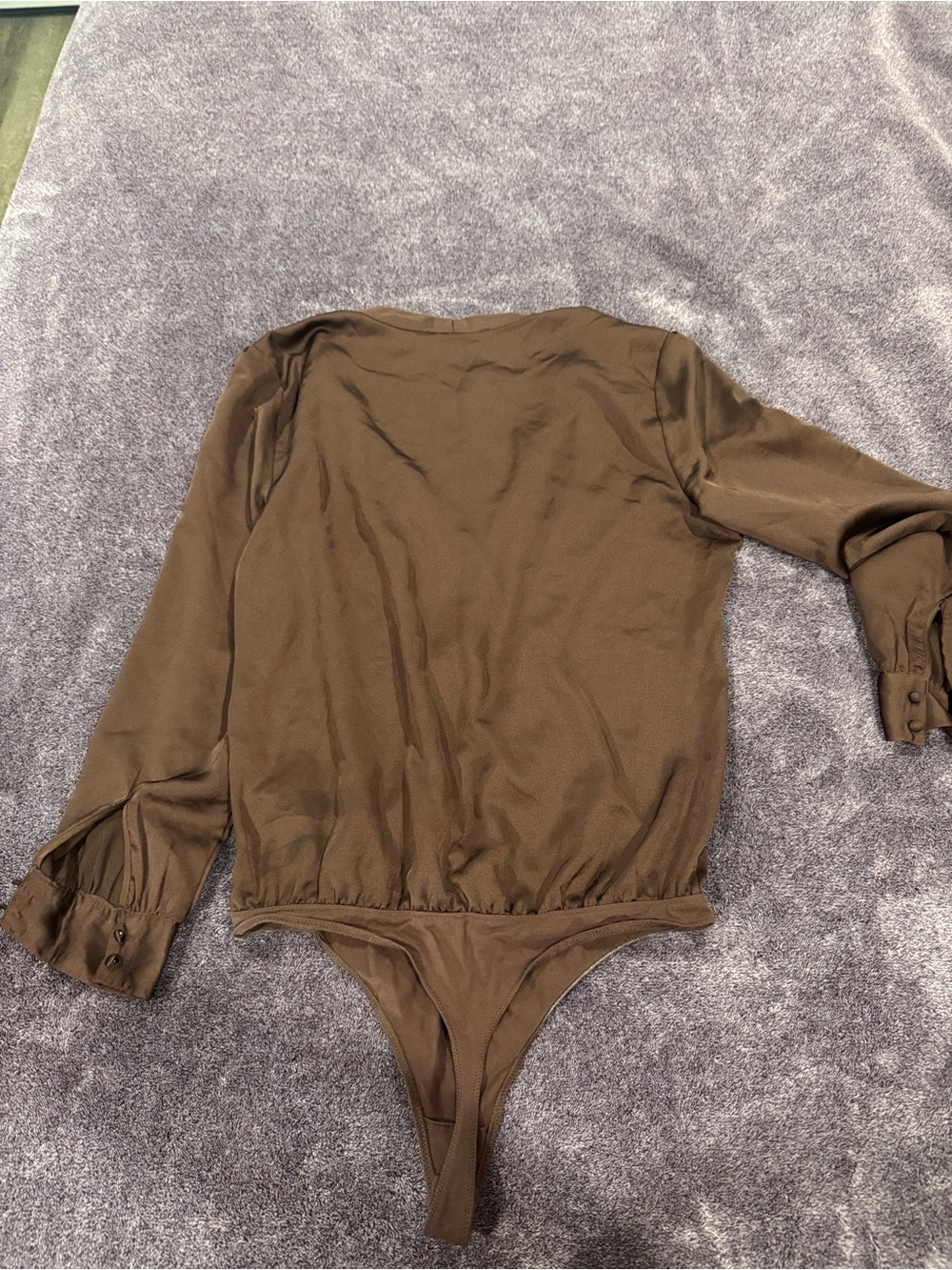 Abercrombie & Fitch Brown V-Neck Blouse